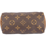 Louis Vuitton Canvas Monogram Mini Speedy Handbag