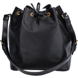 Louis Vuitton Noir Epi Leather Sac Noe Petit Shoulder Bag