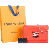 Louis Vuitton Red Epi Leather Twist Crossbody Bag