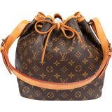 Louis Vuitton Canvas Monogram Sac Noe Petit Shoulder Bag