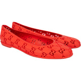 Gucci Red Rubber Ballerinas Shoes (37)