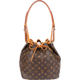 Louis Vuitton Canvas Monogram Sac Noe Petit Shoulder Bag