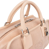 Loewe Rosa Claro Suede Amazona Handbag