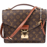 Louis Vuitton Canvas Monogram Monceau Handbag
