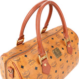 MCM Visetos Monogram Boston Handbag