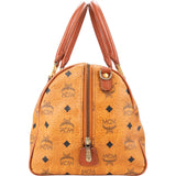 MCM Visetos Monogram Boston Handbag