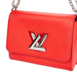 Louis Vuitton Red Epi Leather Twist Crossbody Bag