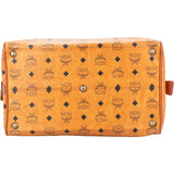 MCM Visetos Monogram Boston Handbag