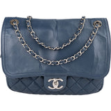 Chanel Quilted Lambskin Single Flap Crossbody Bag