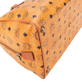 MCM Visetos Monogram Boston Handbag