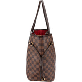Louis Vuitton Monogram Damier Ebene Neverfull MM Shoulder Bag