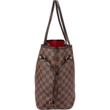 Louis Vuitton Monogram Damier Ebene Neverfull MM Shoulder Bag