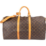 Louis Vuitton Canvas Monogram Keepall 50 Bandouliere