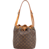 Louis Vuitton Canvas Monogram Sac Noe Petit Shoulder Bag