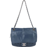 Chanel Quilted Lambskin Single Flap Crossbody Bag