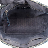 Miu Miu Braided Denim Bucket Handbag