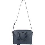 Prada Blue Saffiano Leather Business Handbag