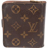 Louis Vuitton Canvas Monogram Compact Clip Wallet