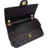 Chanel Quilted Lambskin 24K Gold Double Flap Shoulder Bag