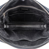 Prada Blue Saffiano Leather Business Handbag