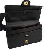 Chanel Quilted Lambskin 24K Gold Double Flap Shoulder Bag