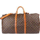 Louis Vuitton Canvas Monogram Keepall 60 Bandouliere