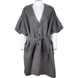 Bottega Veneta Grey Wool Cashmere Coat (40)