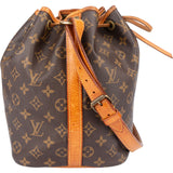 Louis Vuitton Canvas Monogram Sac Noe Petit Shoulder Bag
