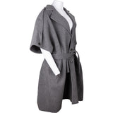 Bottega Veneta Grey Wool Cashmere Coat (40)