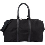 Prada Black Nylon Triangle Duffle Bag 50