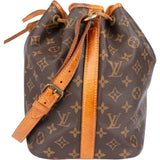 Louis Vuitton Canvas Monogram Sac Noe Petit Shoulder Bag