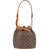 Louis Vuitton Canvas Monogram Sac Noe Petit Shoulder Bag