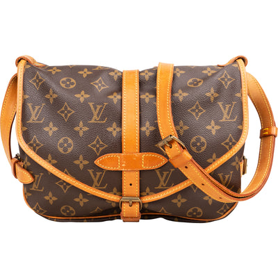 Louis Vuitton Canvas Monogram Saumur 30 Crossbody Bag