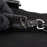 Prada Black Nylon Triangle Duffle Bag 50