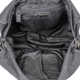 Prada Black Nylon Triangle Duffle Bag 50