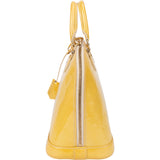 Louis Vuitton Jaune Vernis Monogram Alma PM Handbag
