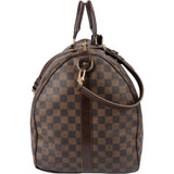 Louis Vuitton Damier Ebene Monogram Keepall 55 Bandouliere