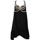 Fendi Black Silk Pearl Dress (IT38 / FR34)