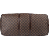 Louis Vuitton Damier Ebene Monogram Keepall 55 Bandouliere