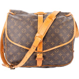 Louis Vuitton Canvas Monogram Saumur 35 Crossbody Bag