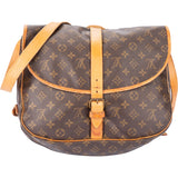 Louis Vuitton Canvas Monogram Saumur 35 Crossbody Bag