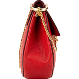 Chloé Rouge Leather Drew Crossbody Bag