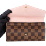 Louis Vuitton Damier Ebene Monogram Sarah Wallet