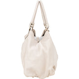 Gucci Classic White Leather Abbey Handbag