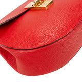 Chloé Rouge Leather Drew Crossbody Bag