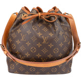 Louis Vuitton Canvas Monogram Sac Noe Petit Shoulder Bag