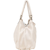 Gucci Classic White Leather Abbey Handbag