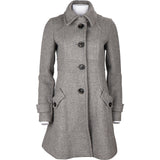 Burberry Grey Wool Coat (38)