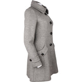 Burberry Grey Wool Coat (38)