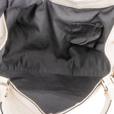 Gucci Classic White Leather Abbey Handbag